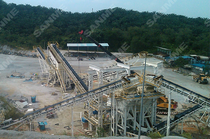豪瑞馬來西亞時產350噸花崗岩破碎生產線