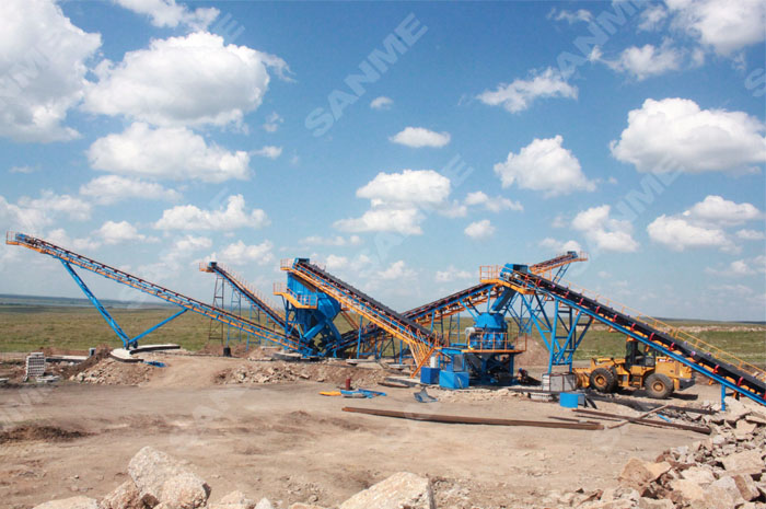 哈薩克斯坦時產330噸花崗岩破碎生產線