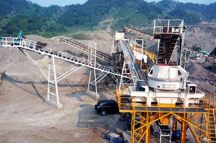 印尼時產100噸安山岩制砂生產線