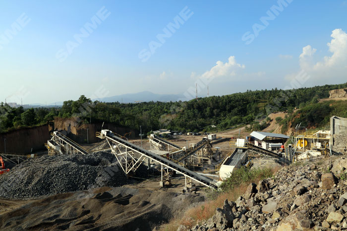 豪瑞印尼時產300噸安山岩制砂生產線