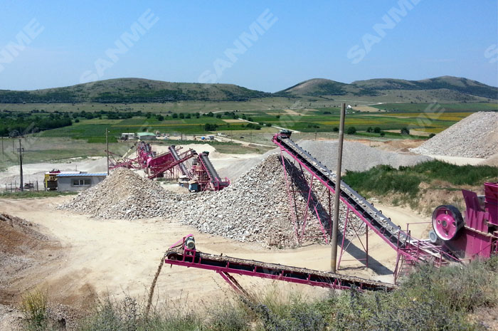 羅馬尼亞時產250噸花崗岩制砂生產線