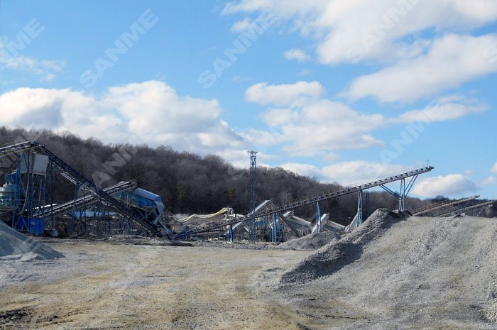 俄羅斯時產270噸蛇紋岩制砂生產線